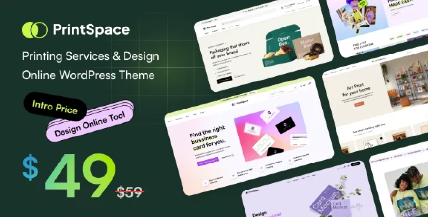 PrintSpace v1.3.9 - Printing Services & Design Online WooCommerce WordPress theme