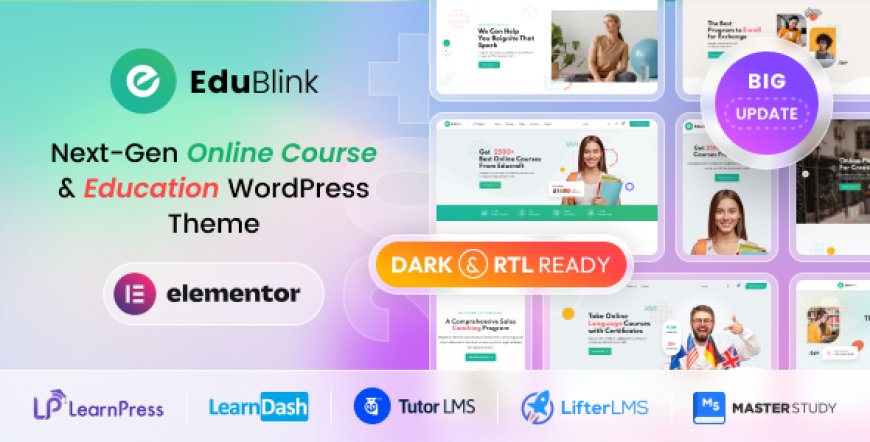 EduBlink v2.0.2 - Education & Online Course WordPress Theme