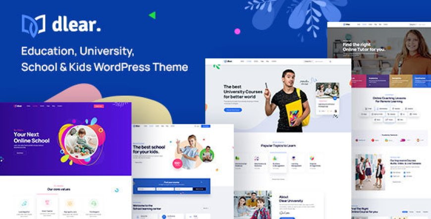Dlear v1.0.9 - Education, University & School WordPress Theme