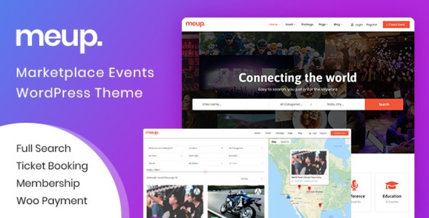 Meup v2.0.8 - Event Marketplace WordPress Theme