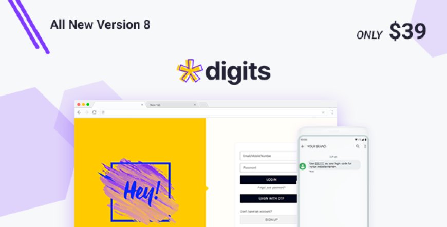 Digits v8.6.2 + Addons - WordPress Mobile Phone Number OTP Signup and Login Form