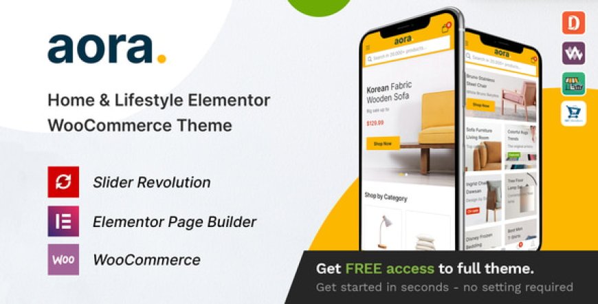 Aora v1.3.14 - Home & Lifestyle Elementor WooCommerce Theme