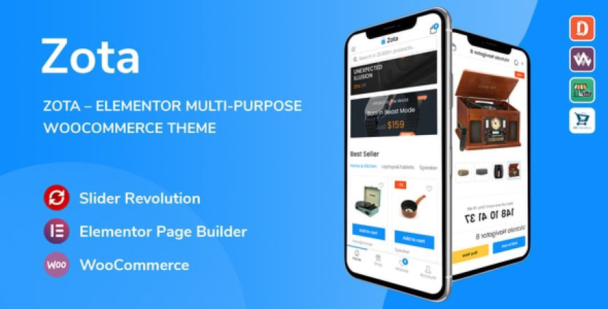 Zota v1.3.13 - Elementor Multi-Purpose WooCommerce Theme